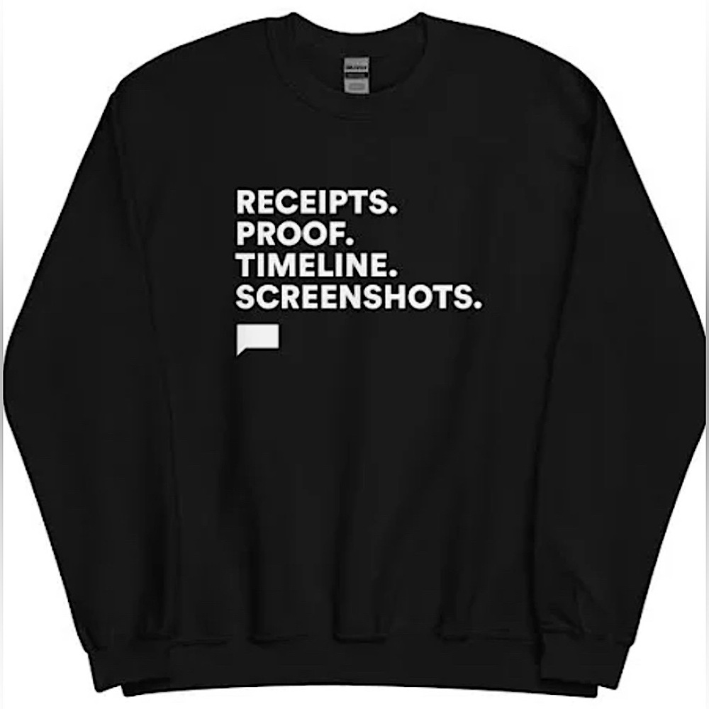 HOUSEWIVES of SLC Blk Crew Neck Sweatshirt / size Lg / Brand New